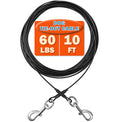 Dog Tie Out Cable,Dog Run Cable,Tie-Out Cable for Small Dogs Up to 60 lbs,Dogs Leash Tether for Yard,Camping and Outside